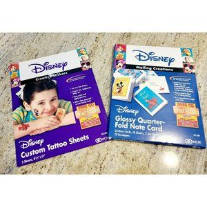 Disney Computer Craft Kits - Create Custom Temporary Tattoos & Note Cards